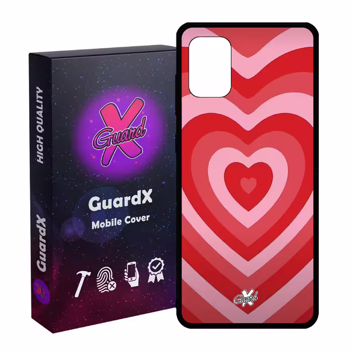 کاور گارد ایکس طرح قلب مدل Glass10511 مناسب برای گوشی موبایل سامسونگ Galaxy A31