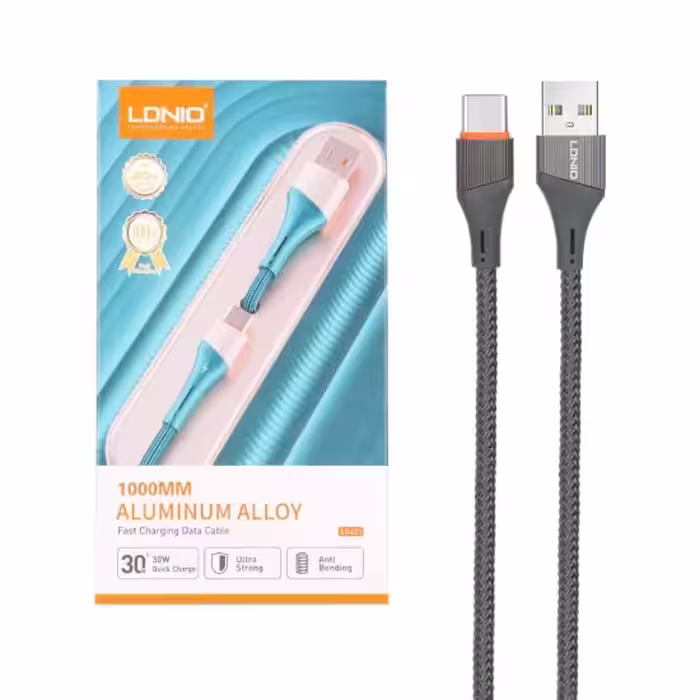 کابل تبدیل USB به USB-C الدینیو مدل LS631 طول 1 متر