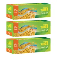کیسه زیپ دار آنی مدل دو زیپه 18×20 سه بسته 40 عددی