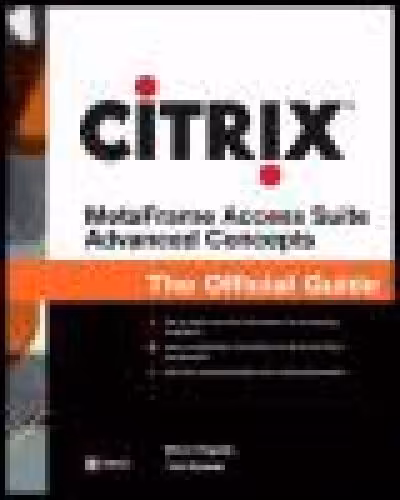 خرید و دانلود نسخه کامل کتاب Citrix Metaframe Access Suite Advanced Concepts