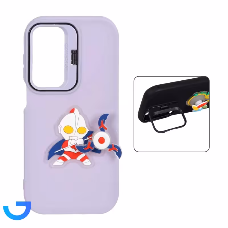 جزئیات ، قیمت و خرید قاب Case Pro عروسک فرفره ای لنز استندشو Samsung Galaxy A35 | فروشگاه آریا