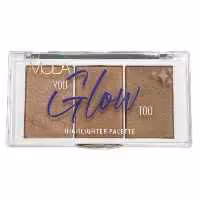 پالت هایلایتر پودری GLOW مدا