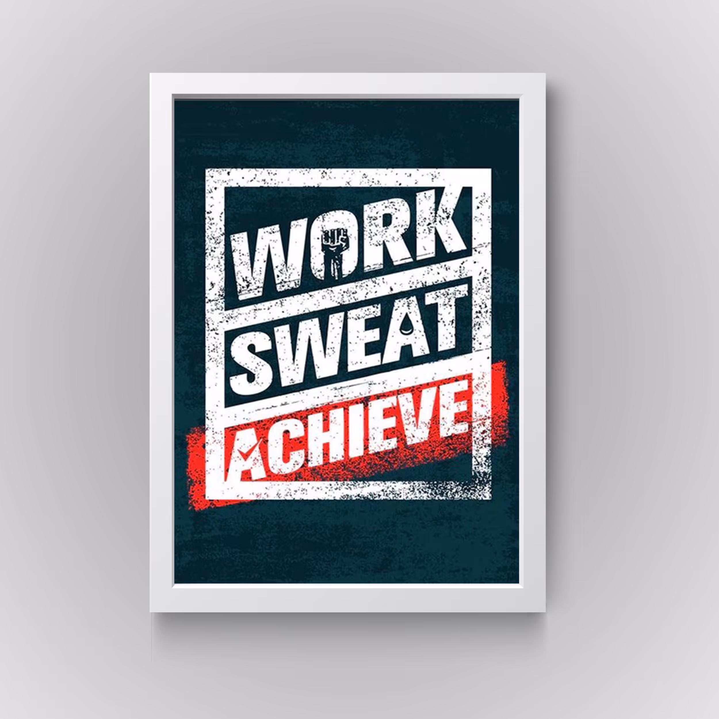تابلو مدل دکوراتیو انگیزشی work sweatکدN256