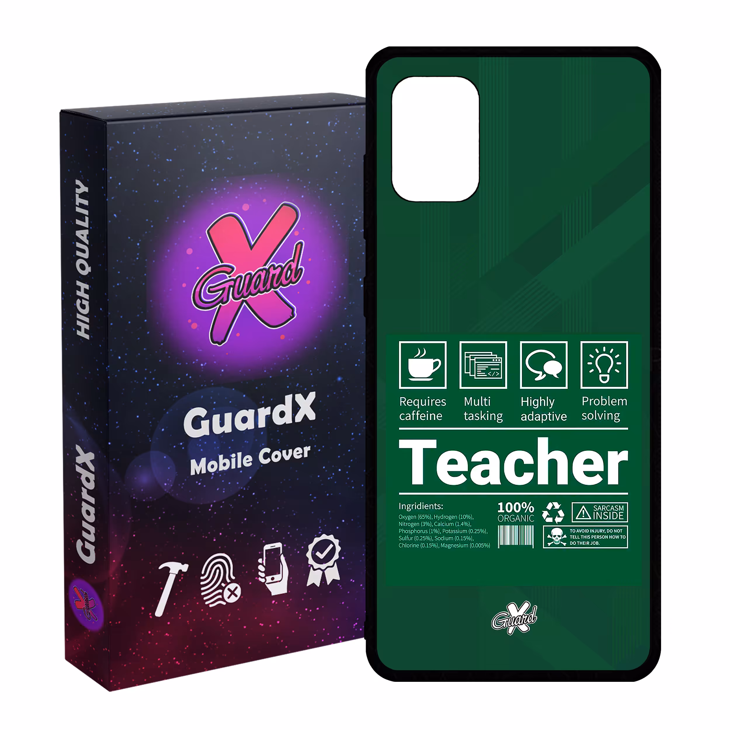 کاور گارد ایکس طرح معلم مدل Glass10537 مناسب برای گوشی موبایل سامسونگ Galaxy A31