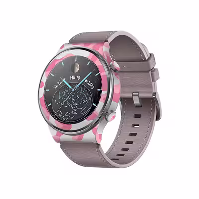 برچسب ماهوت طرح Army Pink مناسب برای ساعت هوشمند هوآوی Watch GT 2 Pro