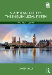 خرید و دانلود نسخه کامل کتاب Slapper and Kelly's The English Legal System ( 20th Edition) - Pdf