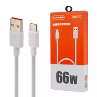 کابل تایپ سی فست شارژ CAZA X66-TC 66W 6A 1m