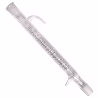 کندانسور آزمایشگاه مدل M05 سایز 40 سانتی متر به همراه تقطیر رابط، قطره گیر و بالن