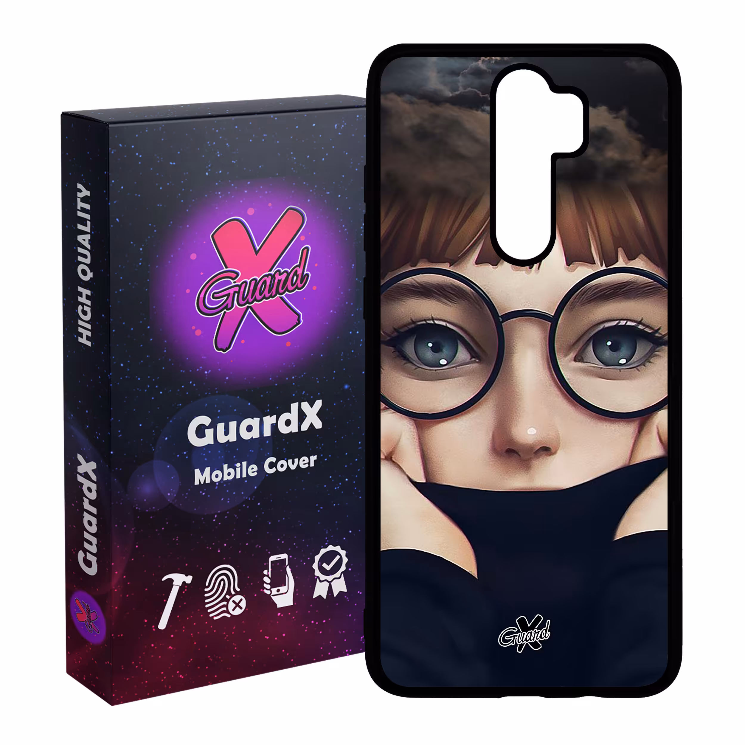 کاور گارد ایکس طرح Girl مدل Glass10040 مناسب برای گوشی موبایل شیائومی Redmi 9 / 9 Prime