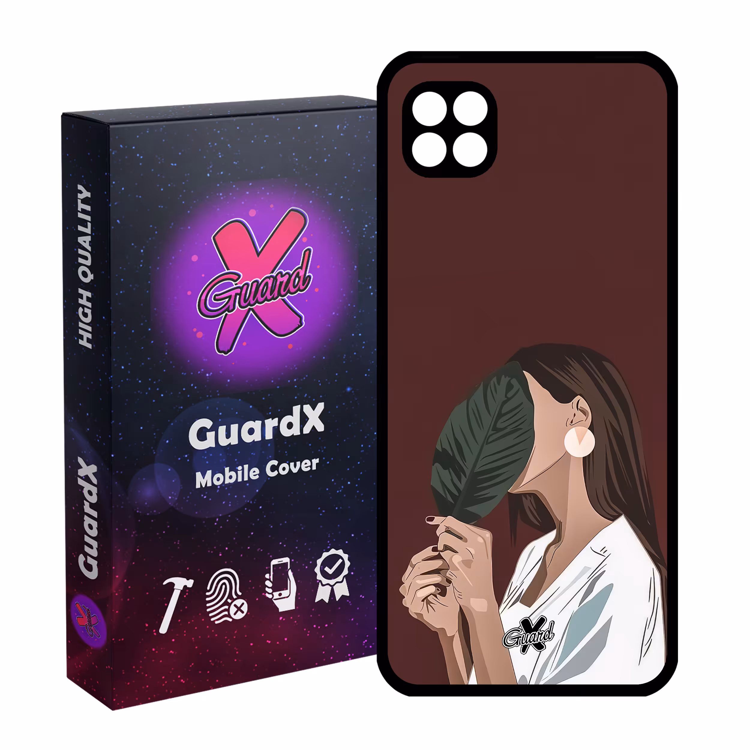کاور گارد ایکس طرح دختر مدل Glass10476 مناسب برای گوشی موبایل سامسونگ Galaxy A22 5G
