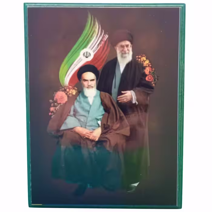012405-تابلو شاسی رنگی 13در18 طرح (یاران ماه) امام و رهبری کد 240122