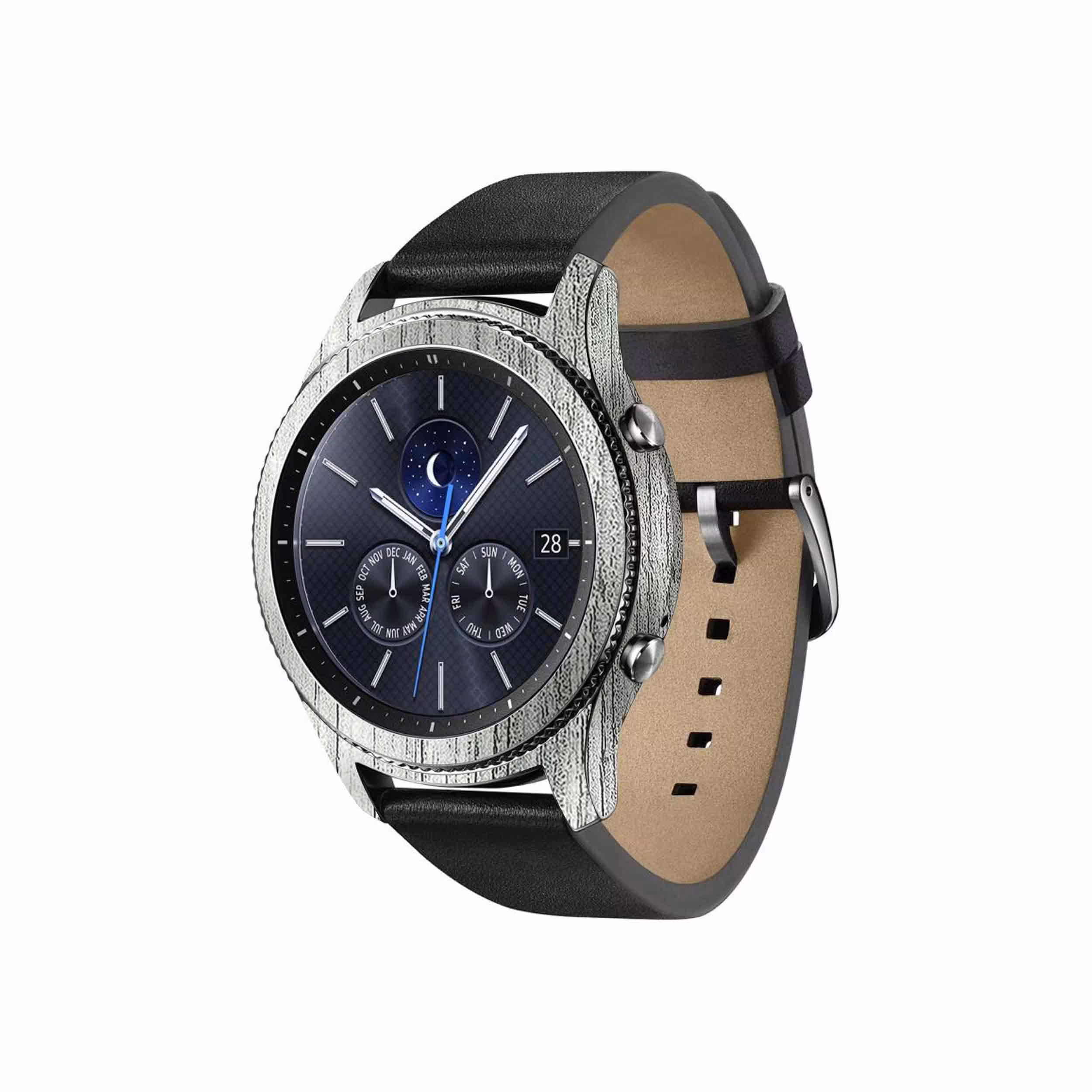 برچسب ماهوت طرح White-Wood مناسب برای ساعت هوشمند سامسونگ Galaxy Gear S3 Classic