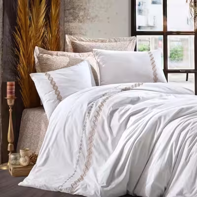 سرویس ملحفه کاتن باکس مدل Majestic دو نفره 6 تکه