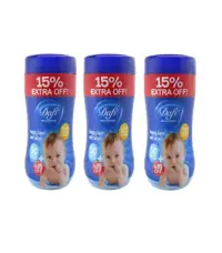 دستمال مرطوب کودک کمر باریک اکسترا دافی 50 عددی سه عددی