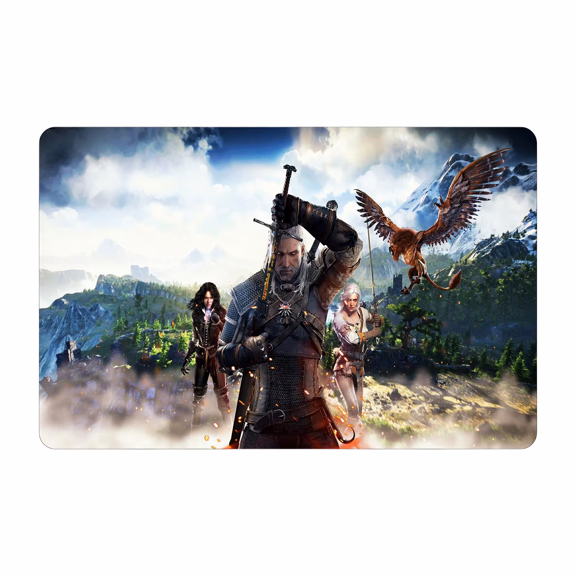 ماوس پد طرح the witcher wild hunt مدل mpb280
