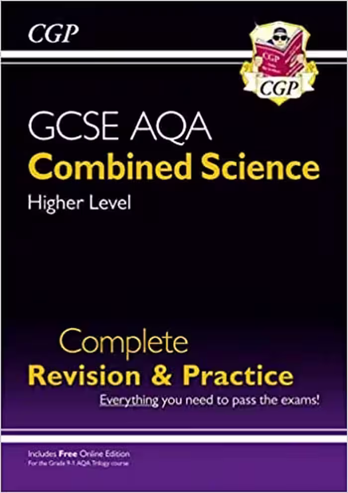 خرید و دانلود نسخه کامل کتاب New 9-1 GCSE Combined Science: AQA Higher Complete Revision &amp; Practice (with Online Edition) (CGP GCSE Combined Science 9-1 Revision) - PDF