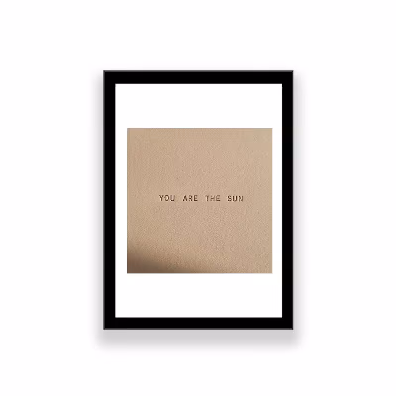 تابلو طرح انگیزشی مدل you are the sun | دنیای قاب