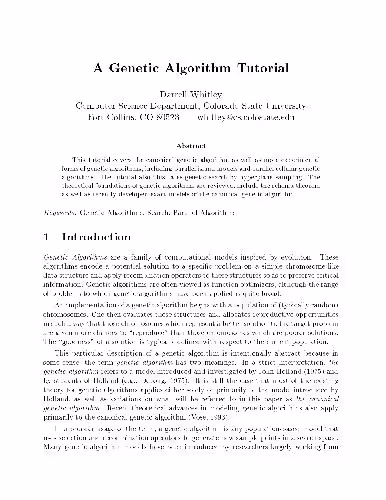 خرید و دانلود نسخه کامل کتاب A Genetic Algorithm Tutorial [jnl article]
