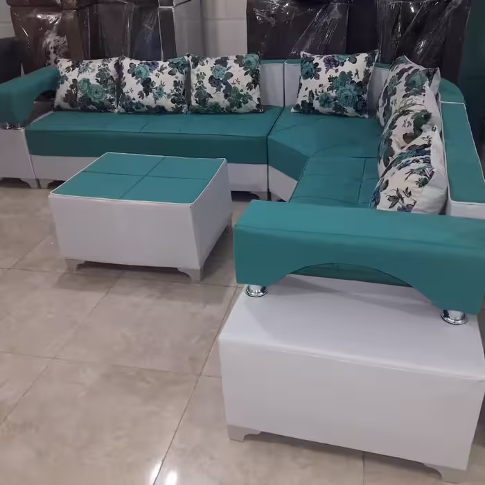 مبل دسته دوبل هفت نفره مبلمان ال 