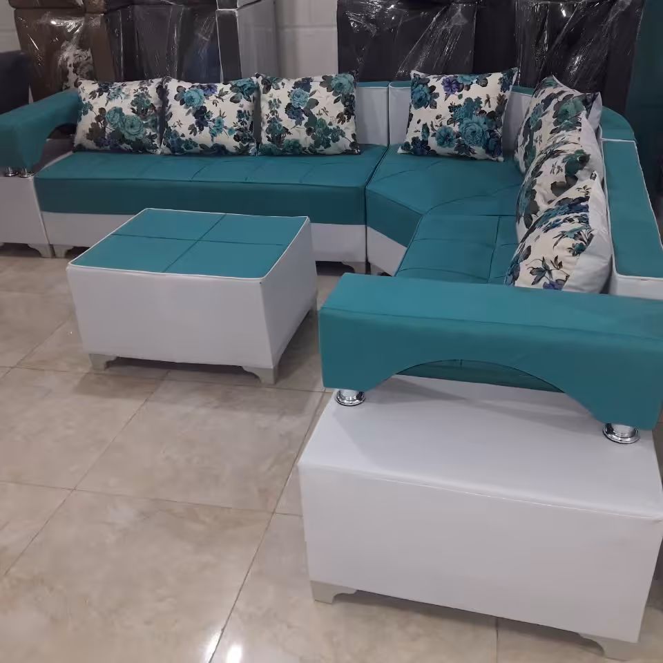 مبل دسته دوبل هفت نفره مبلمان ال 