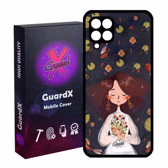 کاور گارد ایکس طرح دختر مدل Glass10326 مناسب برای گوشی موبایل سامسونگ Galaxy M32 4G / F22