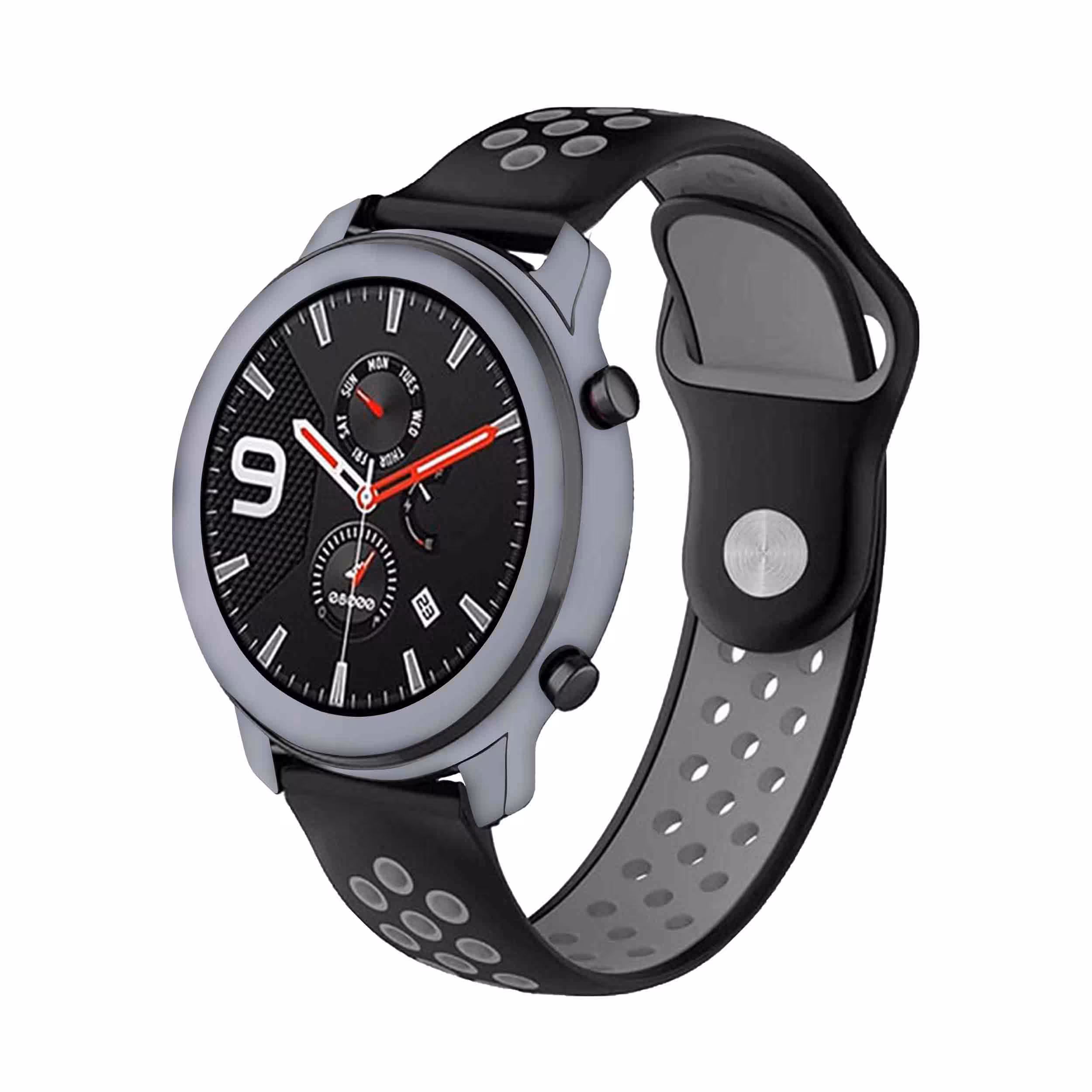 برچسب ماهوت طرح Matte Silver مناسب برای ساعت هوشمند شیایومی Amazfit GTR 47mm