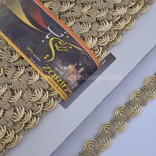 یراق نوار 1.5 طلایی روشن کد 475