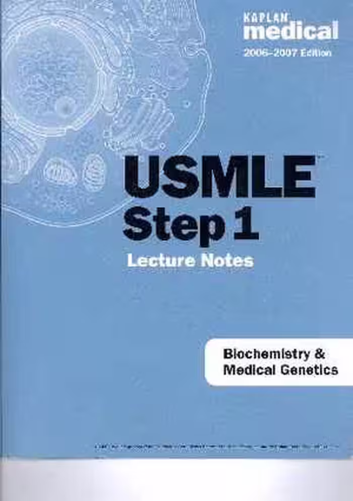 [PDF] دانلود کتاب Usmle Step1 Lecture Notes. Biochemistry And Medical Genetics, 2006