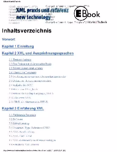 خرید و دانلود نسخه کامل کتاب XML praxis und referenz new technology
