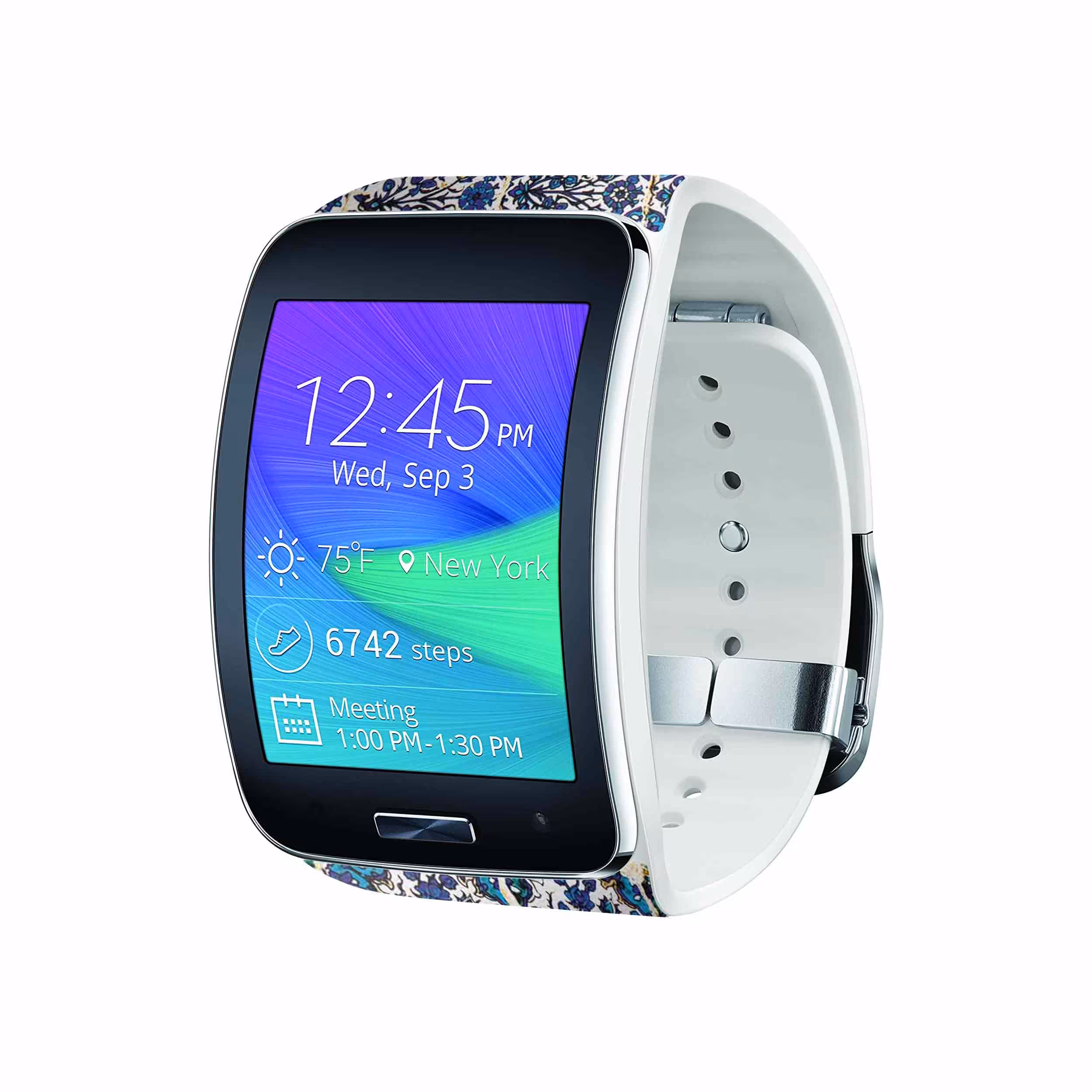 برچسب ماهوت طرح Traditional_Tile مناسب برای ساعت هوشمند سامسونگ Galaxy Gear S