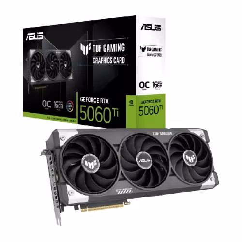 کارت گرافیک ایسوس مدل TUF Gaming GeForce RTX 5060 Ti 16GB (آکبند-گارانتی اصلی)
