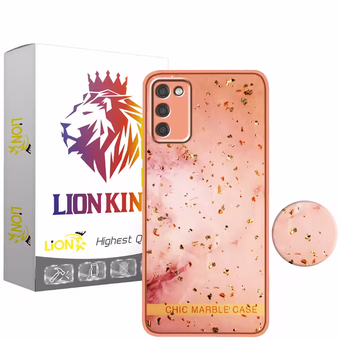 کاور لاین کینگ مدل کهکشانA مناسب برای گوشی موبایل سامسونگ GALAXY A02S به همراه پایه نگهدارنده