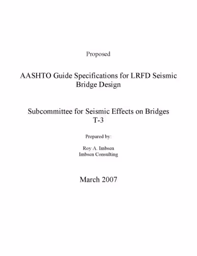 󾕇 دانلود کتاب Aashto Guide Specifications For Lrfd Seismic Bridge Design, 2007 - دانلود کتاب های دانشگاهی