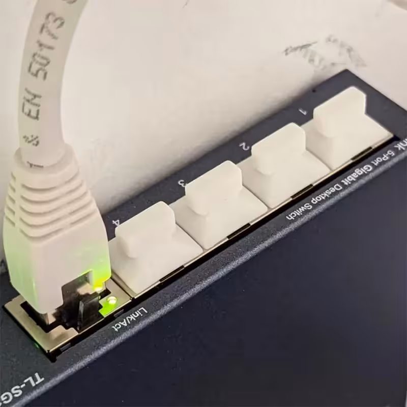 کاور پورت شبکه اترنت مدل Ethernet Dust Cover بسته 5 عددی