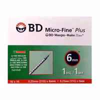 سرنگ انسولین بی دی مدل micro-fine plus حجم 1 میلی لیتر بسته 100 عددی | کالا مکس