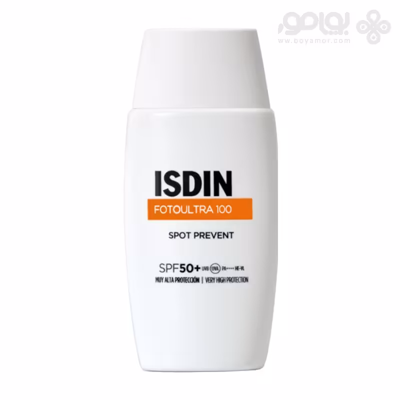 ضد آفتاب ضد لک ایزدین مدل SPOT PREVENT حاوی SPF50 حجم 50 میل