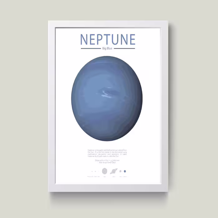تابلو مدل مینیمال نپتون Neptune کد m2422-w