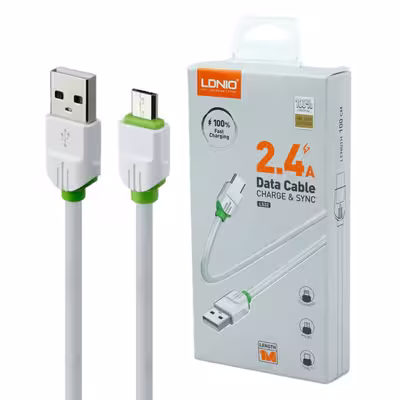 کابل تبدیل USB به microUSB الدینیو مدل LS32 طول 1 متر