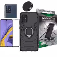 کاور ماموت مدل M-GHB-BNDL مناسب برای گوشی موبایل سامسونگ Galaxy A71 به همراه محافظ صفحه نمایش و محافظ لنز و پایه نگهدارنده آهنربایی
