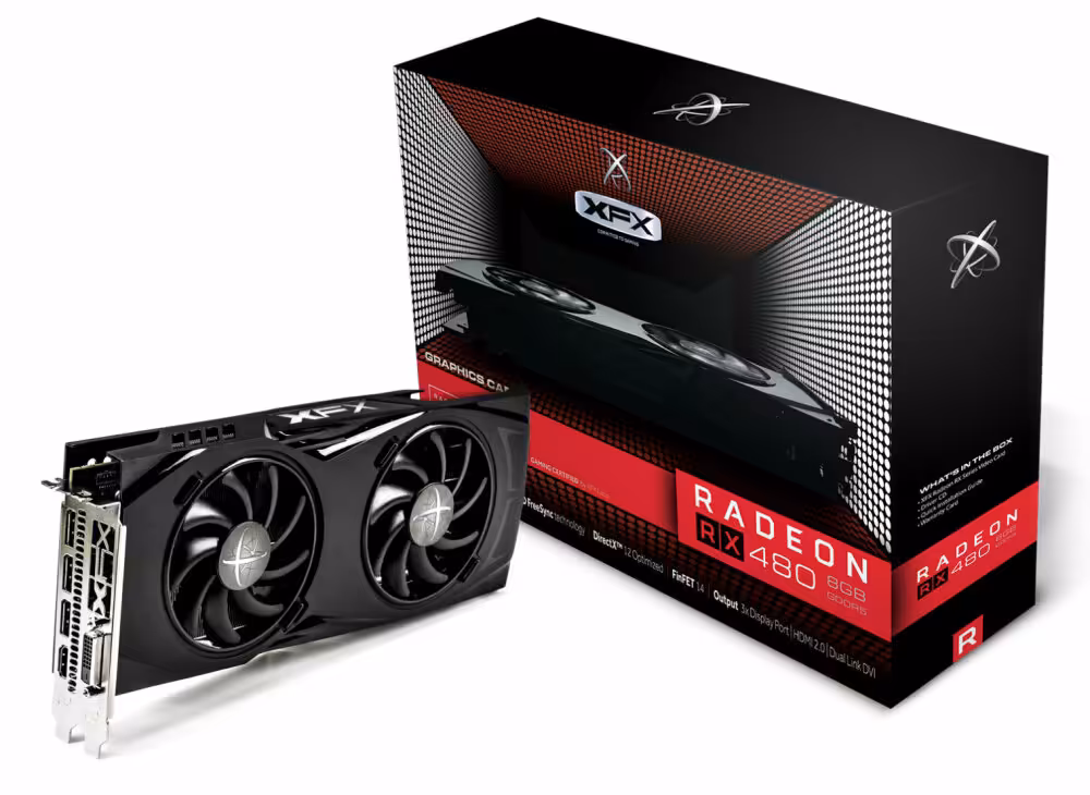 کارت گرافیک ایکس اف ایکس RX 480 GTR BLACK EDITION