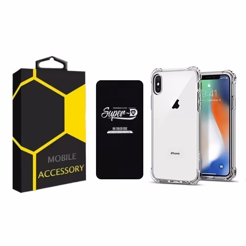 کاور مدل Kapsooli مناسب برای گوشی موبایل اپل Iphone X / Xs به همراه محافظ صفحه نمایش