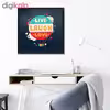 تابلو فنچ آرت طرح Live Laugh Love کد QT102K