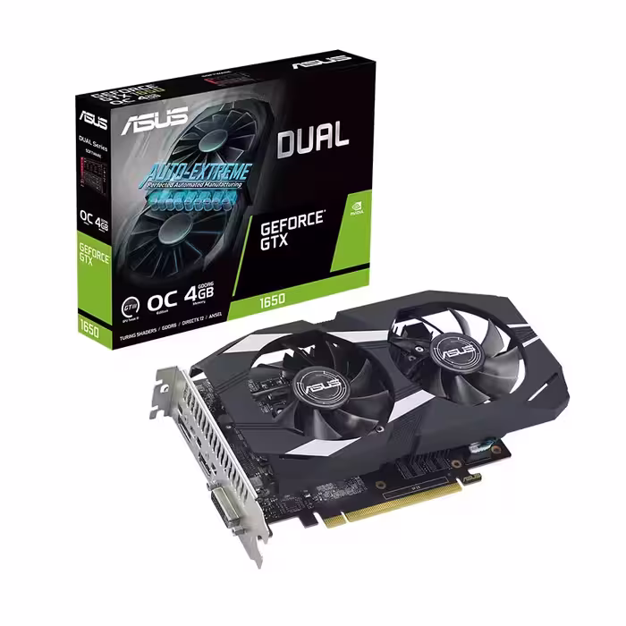 کارت گرافیک ایسوس Dual GeForce GTX 1650 OC Edition 4GB GDDR6 EVO