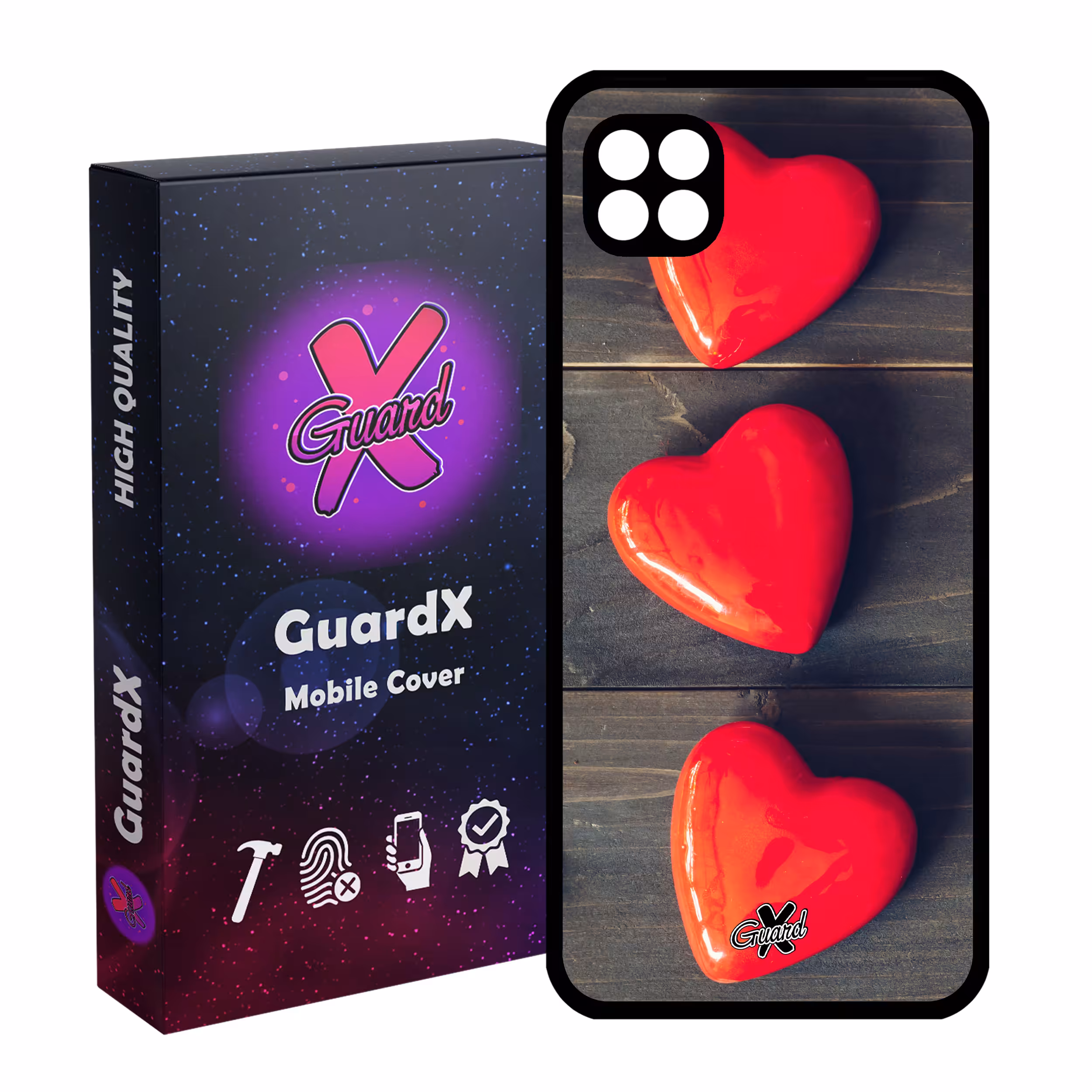 کاور گارد ایکس طرح Love مدل Glass10181 مناسب برای گوشی موبایل سامسونگ Galaxy A22 5G