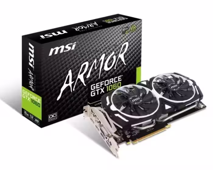 کارت گرافیک ام اس آی GTX 1060 ARMOR 2X OCV1 6GB