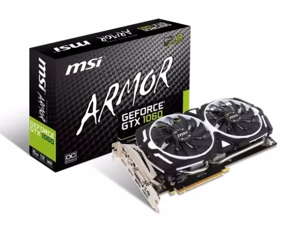 کارت گرافیک ام اس آی GTX 1060 ARMOR 2X OCV1 6GB