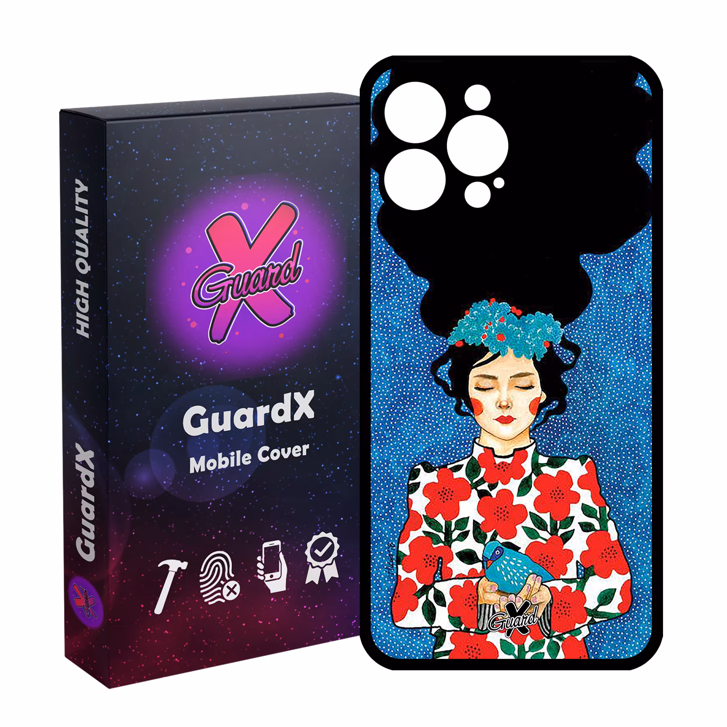 کاور گارد ایکس طرح Girl مدل Glass10137 مناسب برای گوشی موبایل اپل iPhone 13 Pro Max