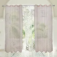 پرده نوین دکور سیاناو مدل تور دایره ای سایز 280 × 140 سانتی متر