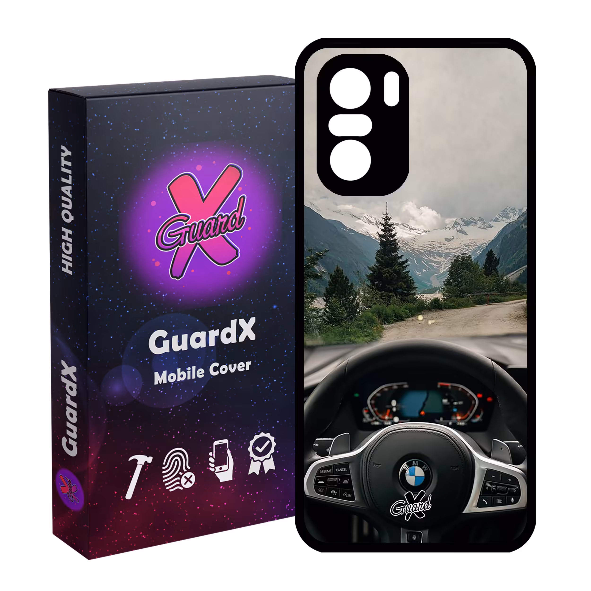 کاور گارد ایکس طرح BMW مدل Glass10346 مناسب برای گوشی موبایل شیائومی Poco F3/MI 11X/MI 11X Pro/Redmi K40/K40 Pro