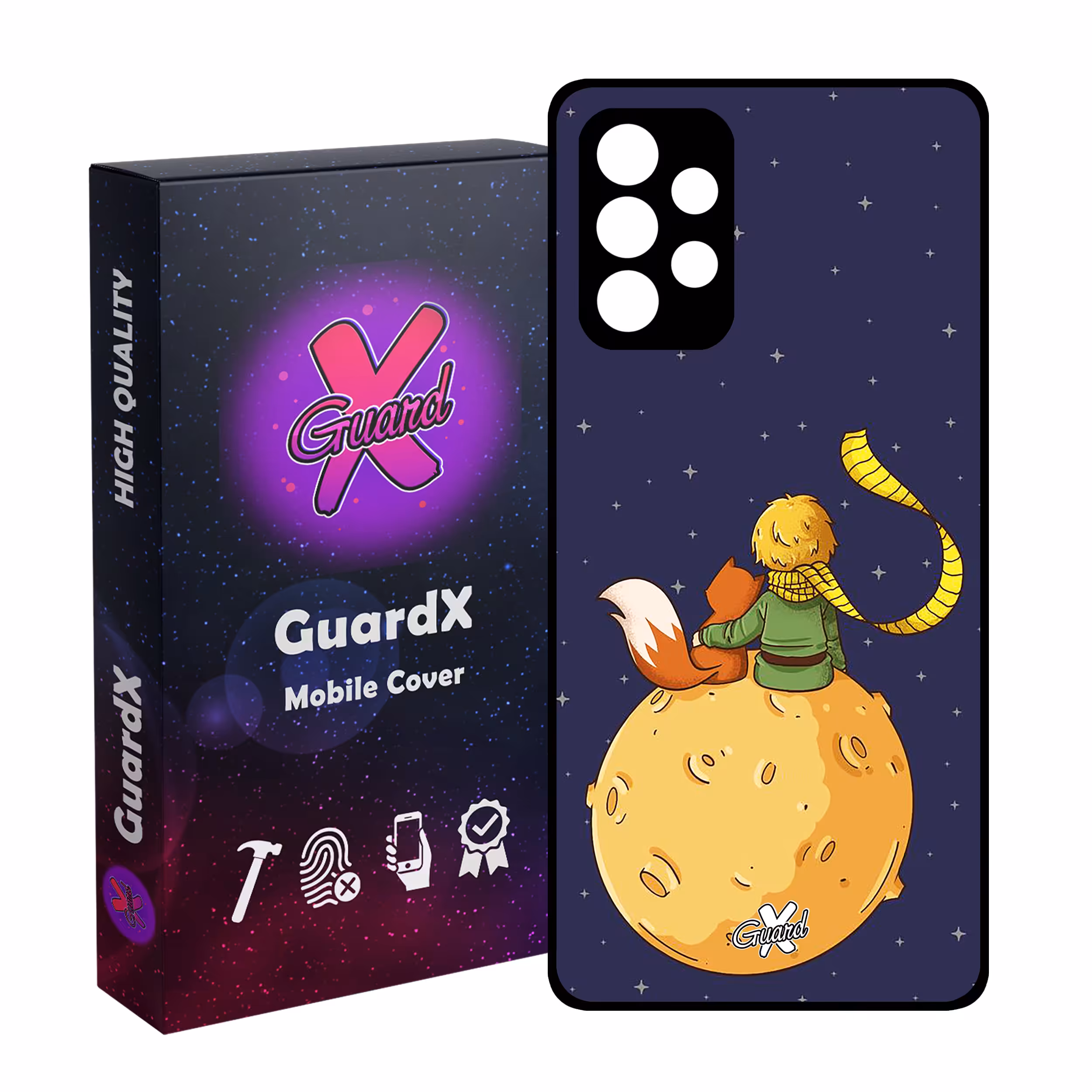 کاور گارد ایکس طرح Little Prince مدل Glass10003 مناسب برای گوشی موبایل سامسونگ Galaxy A32 4G